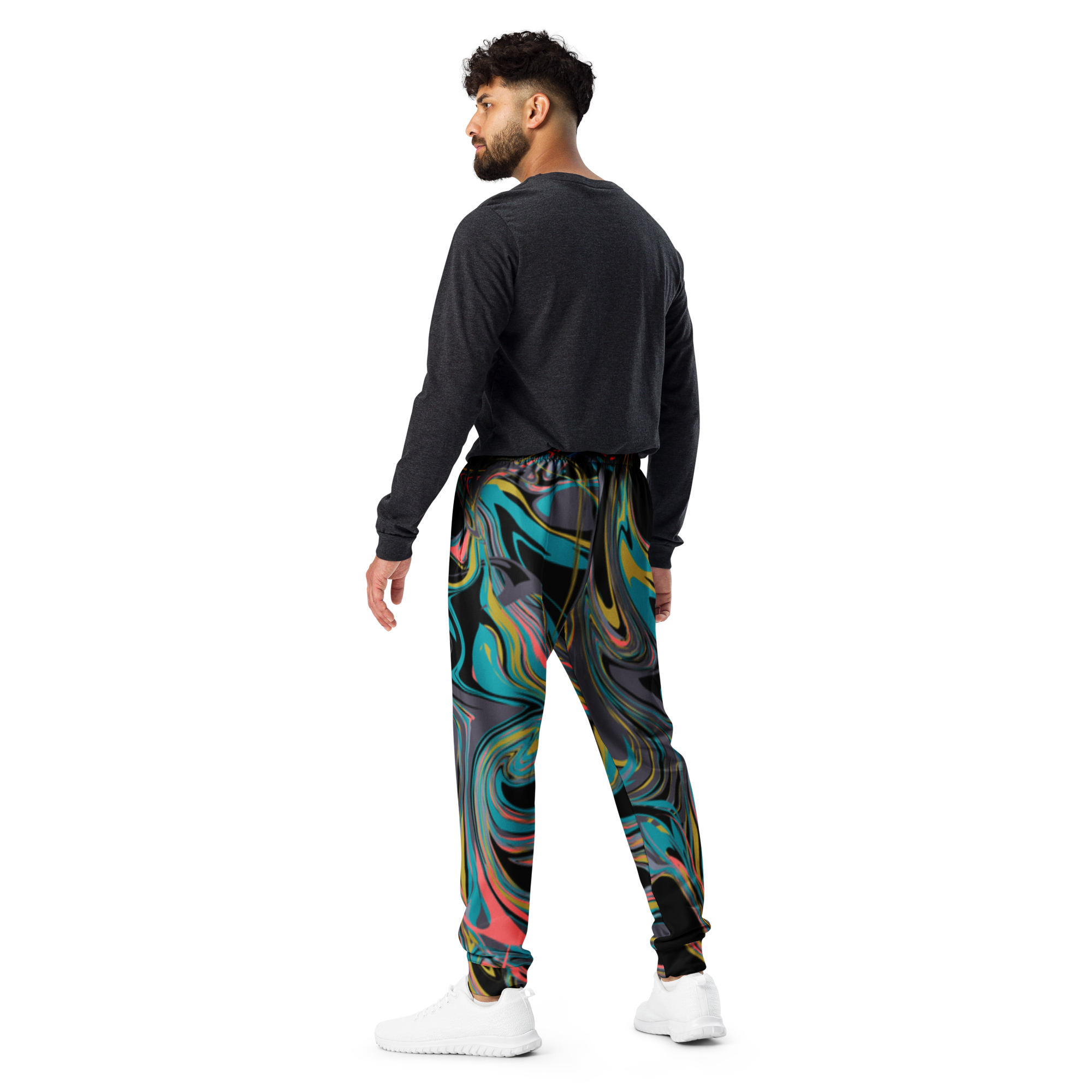 Men's Kaleidoscope Inspired Joggers - Image 2