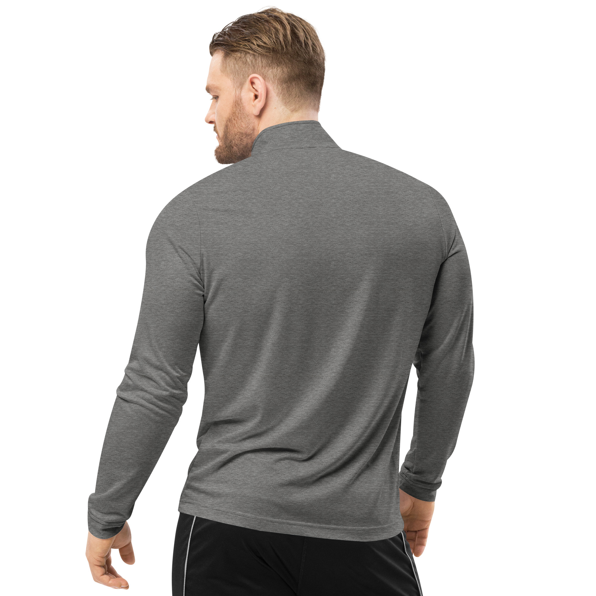 Adidas Gray Quarter Zip Pullover - Image 3