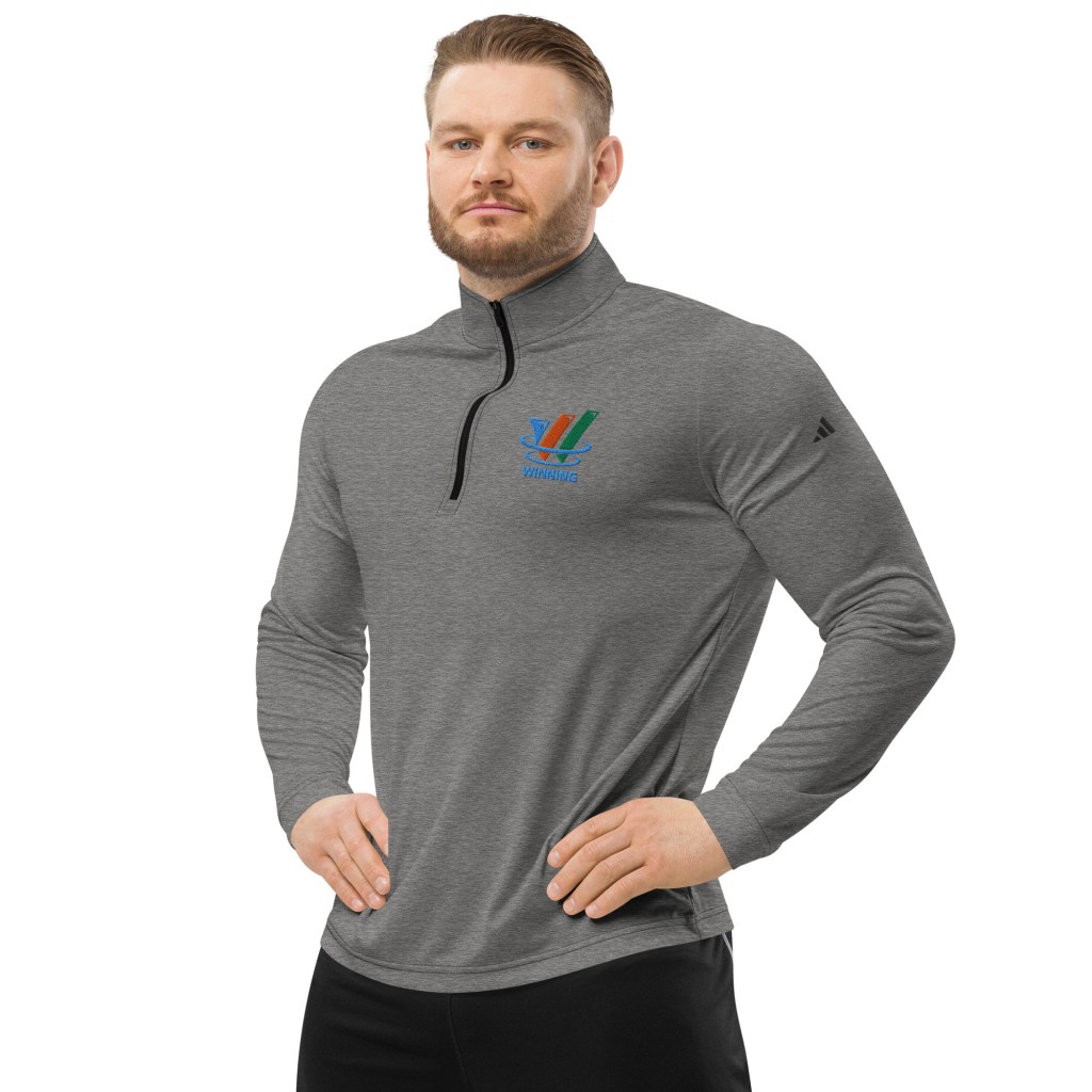 Adidas Gray Quarter Zip Pullover