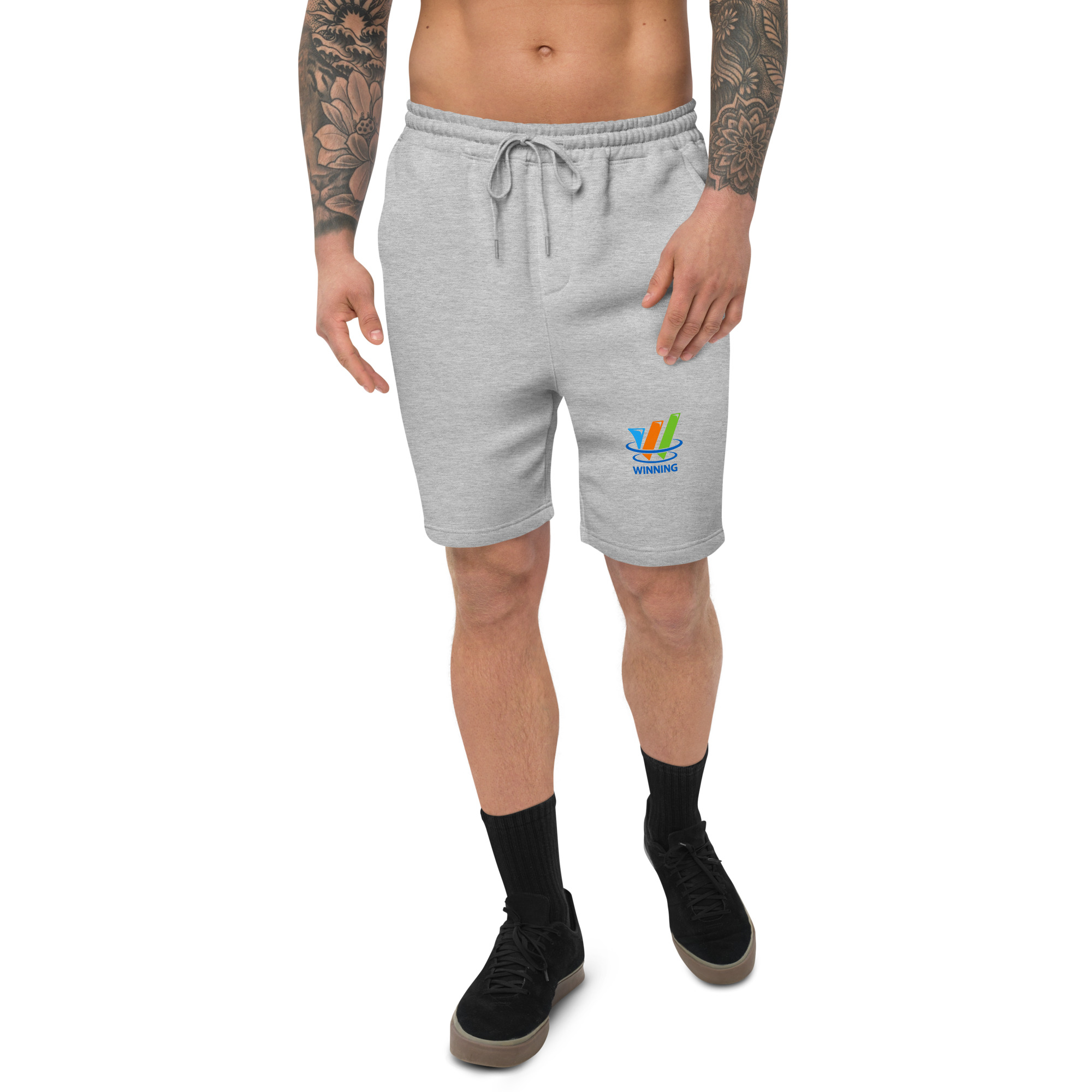 Men's Gray Fleece Shorts