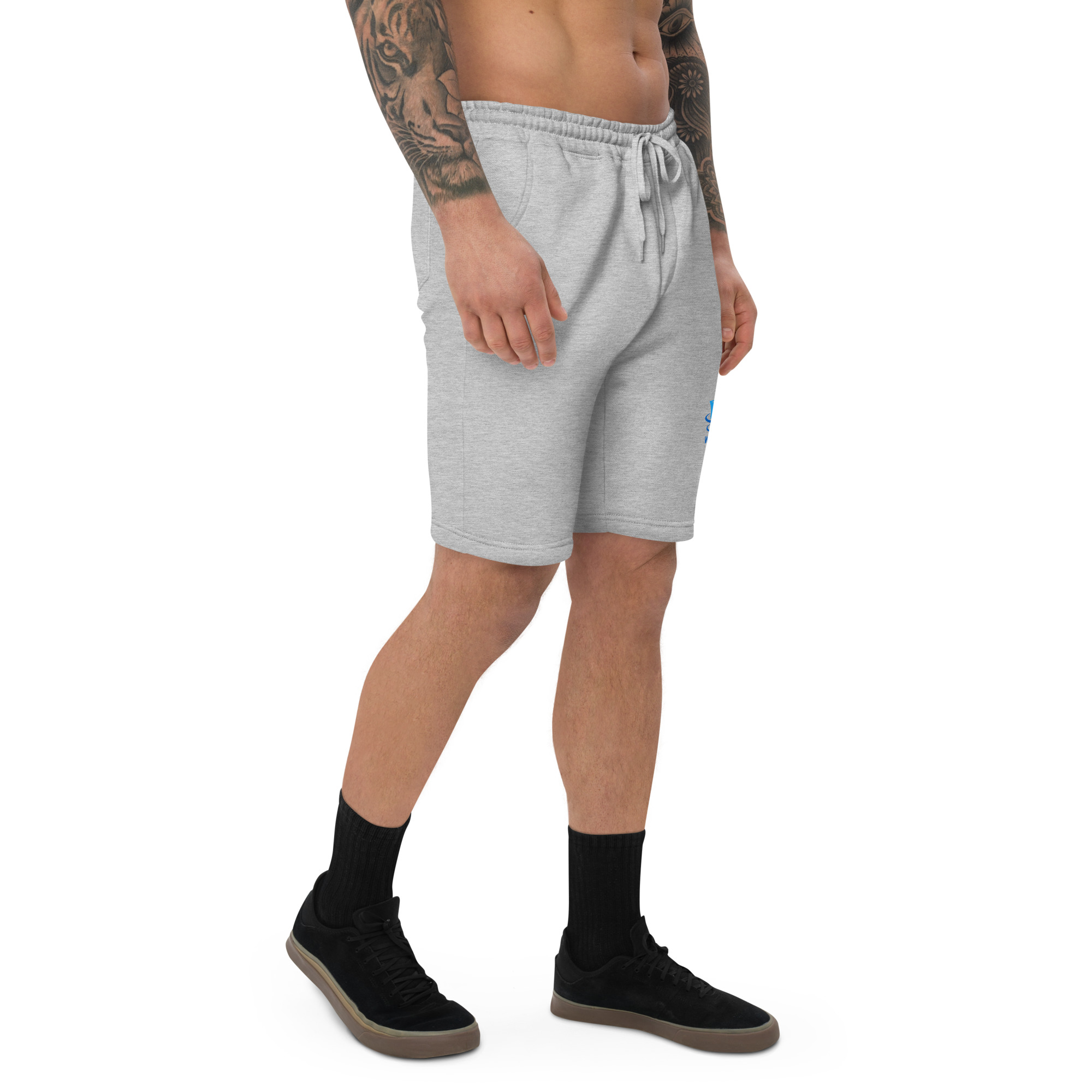 Men's Gray Fleece Shorts - Image 4