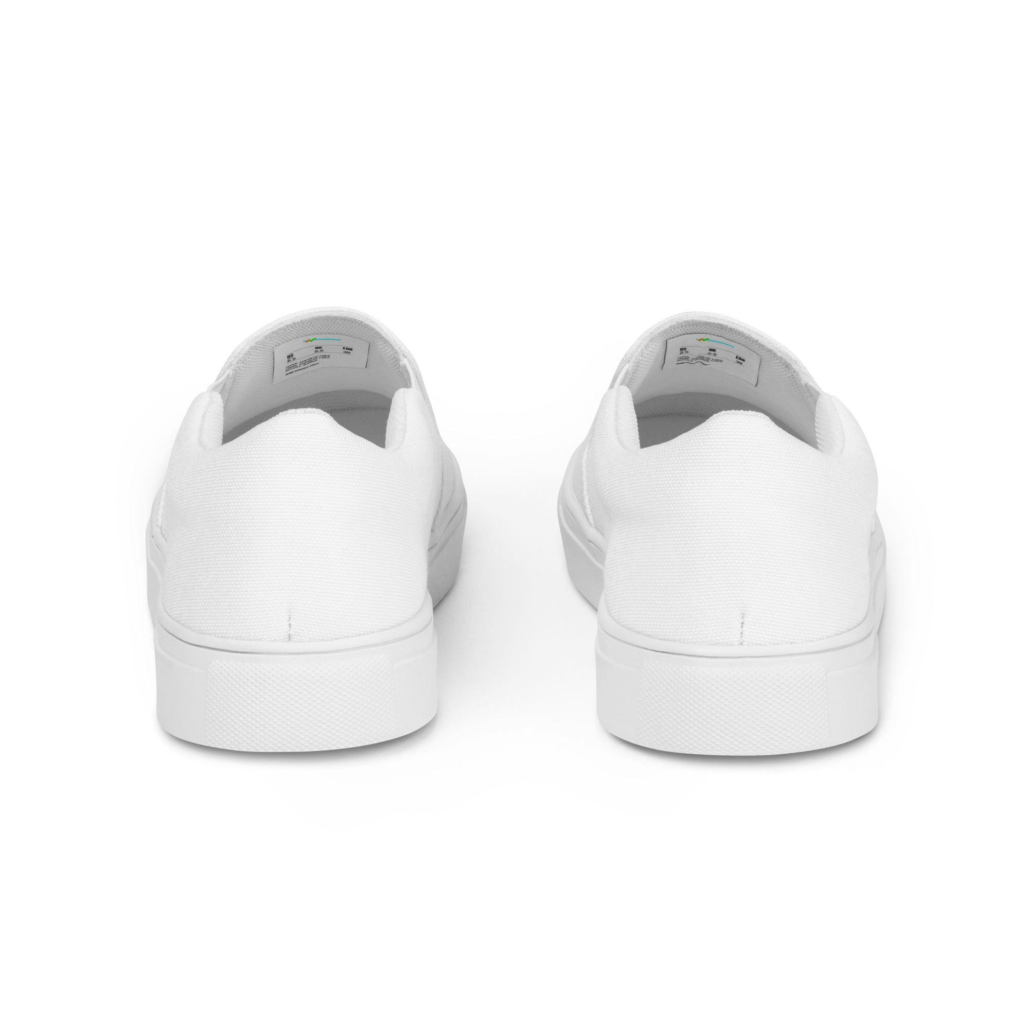 Women’s White Slip-on Canvas Shoes - Image 7