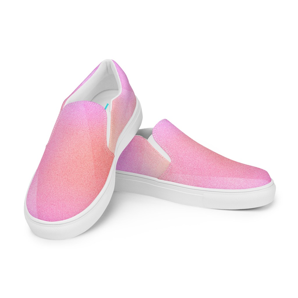 Women’s Pink Slip-on Canvas Shoes
